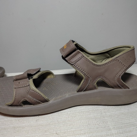 Columbia Hiking Sandals Mens 11 Strappy Brown‎ Hook & Loop Casual YM5363-255 - Picture 13 of 15